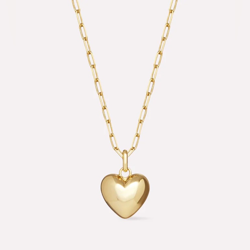 Ana Luisa 14K Puffed Heart Necklace
